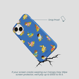 Electric Blue Fancy Frogs iPhone 13 Mini Case