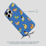 Electric Blue Fancy Frogs iPhone 15 Pro Max Case