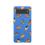 Electric Blue Fancy Frogs Google Pixel 6 Case