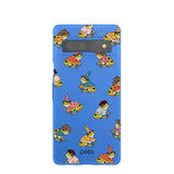 Electric Blue Fancy Frogs Google Pixel 7a Case