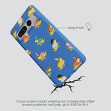 Electric Blue Fancy Frogs Google Pixel 7 Pro Case