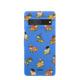 Electric Blue Fancy Frogs Google Pixel 7 Case