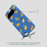 Electric Blue Fancy Frogs Google Pixel 9/9 Pro Case