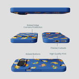 Electric Blue Fancy Frogs Google Pixel 9/9 Pro Case