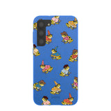 Electric Blue Fancy Frogs Samsung Galaxy S23+(Plus) Case