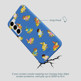 Electric Blue Fancy Frogs Samsung Galaxy S23+(Plus) Case