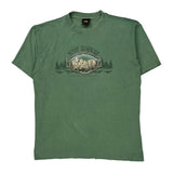 Mount Rushmore Prairie Mountain Single Stitch T-Shirt - Large Green Cotton