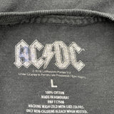 High Voltage 1975 Rock & Roll Ac/Dc Band T-Shirt - Large Black Cotton