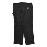 Carhartt Double Knee Carpenter Trousers - 29W 30L Black Cotton