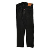 501 Levis Slim Fit Jeans - 32W 30L Black Cotton