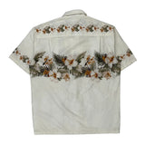 Pacific Legend Apparel Floral Hawaiian Shirt - Large Cream Cotton