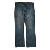 Helix Boot Cut Jeans - 36W 31L Blue Cotton