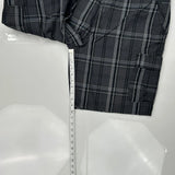 Wrangler Checked Cargo Shorts - 36W 10L Gray Cotton