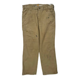 Carhartt Carpenter Trousers - 34W 30L Khaki Cotton