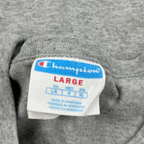 Champion Long Sleeve T-Shirt - Large Grey Cotton