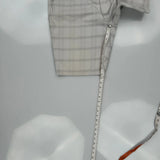 Oakley Checked Chino Shorts - 36W 11L Gray Cotton