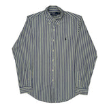 Polo By Ralph Lauren Striped Shirt - Medium Blue Cotton