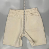 Unbranded Carpenter Shorts - 38W 10L Cream Cotton