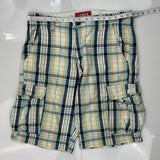 Levis Checked Cargo Shorts - 34W 11L Multicoloured Cotton