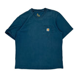 Carhartt T-Shirt - Large Blue Cotton