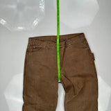 Dickies Carpenter Trousers - 36W 31L Brown Cotton