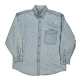 Exxonmobil Lee Sport Denim Shirt - XL Light Wash Cotton