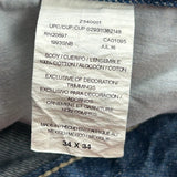 Dickies Carpenter Jeans - 32W 34L Blue Cotton