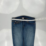 Made In Usa True Religion Skinny Jeans - 35W 30L Blue Cotton Blend