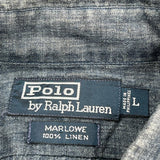 Ralph Lauren Shirt - Large Blue Linen