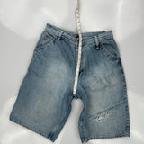 Unbranded Baggy Denim Shorts - 32W 11L Light Wash Denim