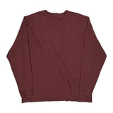 Carhartt Tall Long Sleeve T-Shirt - XL Burgundy Cotton