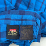 Age 3 Wrangler Checked Shirt - 2XS Blue Cotton Blend