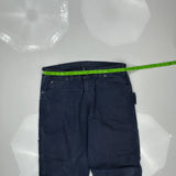 Dickies Carpenter Trousers - 36W 31L Navy Cotton