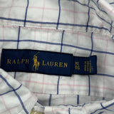 Ralph Lauren Checked Shirt - XL White Cotton
