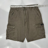 Wrangler Cargo Shorts - 34W 10L Grey Cotton