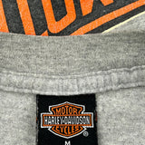 House Of Harley Harley Davidson Graphic T-Shirt - Medium Grey Cotton Blend