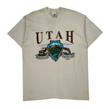Fruit Of The Loom Single Stitch T-Shirt - 2XL Cream Cotton