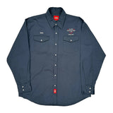 H. Bye Construction Ltd Dickies Shirt - XL Blue Cotton Blend