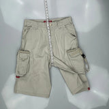 Ecko Unltd Baggy Cargo Shorts - 31W 12L Beige Cotton