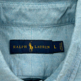 Ralph Lauren Short Sleeve Shirt - Large Blue Cotton