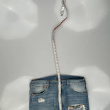 501 Levis Jeans - 37W US 14 Light Wash Denim