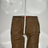 Dickies Carpenter Pants - 36W 31L Brown Cotton Blend