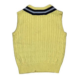 Age 6 Polo By Ralph Lauren Striped Sweater Vest - XS Yellow Cotton