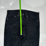 505 Levis Jeans - 35W 30L Black Cotton