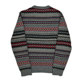 Barbour Argyle Sweater - Large Multicoloured Wool