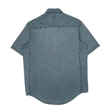 Wrangler Denim Shirt - Large Blue Cotton