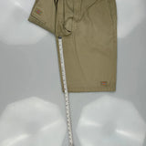 Dickies Chino Shorts - 32W 11L Khaki Cotton