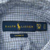 Ralph Lauren Checked Shirt - Medium Blue Cotton