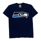Seattle Seahawks Nfl T-Shirt - Medium Navy Cotton