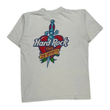 25Th Anniversary Hard Rock Cafe Graphic T-Shirt - Small White Cotton